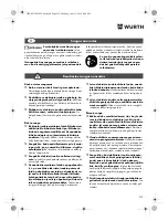 Preview for 219 page of Würth TG 12-A Translation Of The Original Operating Instructions