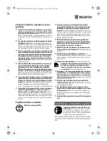 Preview for 233 page of Würth TG 12-A Translation Of The Original Operating Instructions