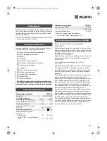 Preview for 234 page of Würth TG 12-A Translation Of The Original Operating Instructions