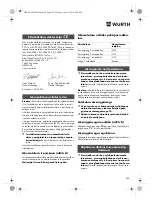 Preview for 235 page of Würth TG 12-A Translation Of The Original Operating Instructions