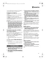 Preview for 237 page of Würth TG 12-A Translation Of The Original Operating Instructions