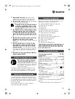 Preview for 245 page of Würth TG 12-A Translation Of The Original Operating Instructions