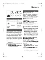 Preview for 248 page of Würth TG 12-A Translation Of The Original Operating Instructions