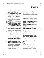 Preview for 254 page of Würth TG 12-A Translation Of The Original Operating Instructions