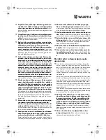 Preview for 262 page of Würth TG 12-A Translation Of The Original Operating Instructions