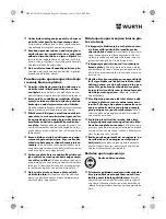 Preview for 263 page of Würth TG 12-A Translation Of The Original Operating Instructions