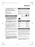 Preview for 266 page of Würth TG 12-A Translation Of The Original Operating Instructions