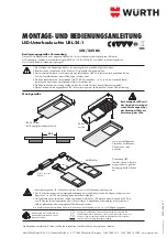 Würth UBL-24-1 Assembly And Operating Instructions preview