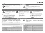 Предварительный просмотр 3 страницы Würth WLH 1+1 AC/R Operating Instructions Manual