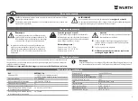 Предварительный просмотр 9 страницы Würth WLH 1+1 AC/R Operating Instructions Manual