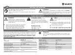 Предварительный просмотр 29 страницы Würth WLH 1+1 AC/R Operating Instructions Manual