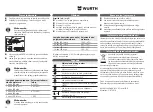 Preview for 30 page of Würth WLH 1+1 AC/R Operating Instructions Manual