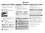 Предварительный просмотр 32 страницы Würth WLH 1+1 AC/R Operating Instructions Manual