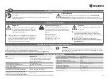 Preview for 41 page of Würth WLH 1+1 AC/R Operating Instructions Manual