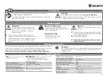 Предварительный просмотр 45 страницы Würth WLH 1+1 AC/R Operating Instructions Manual