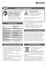 Предварительный просмотр 17 страницы Würth WLH 1 Premium Translation Of The Original Operating Instructions