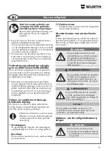 Предварительный просмотр 41 страницы Würth WTS 1800 Translation Of The Original Operating Instructions