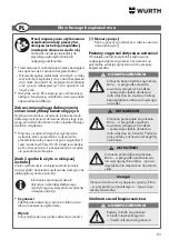 Предварительный просмотр 83 страницы Würth WTS 1800 Translation Of The Original Operating Instructions