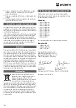 Preview for 34 page of wurth 0702 9061 Original Operating Instructions