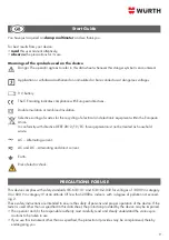 Preview for 9 page of wurth 0715 58 770 Translation Of The Original Operating Instructions