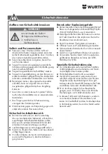 Preview for 7 page of wurth 0891 130 003 Translation Of The Original Operating Instructions