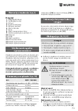 Preview for 73 page of wurth 0891 130 003 Translation Of The Original Operating Instructions