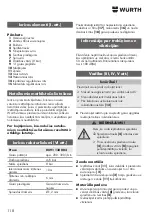 Preview for 118 page of wurth 0891 130 003 Translation Of The Original Operating Instructions