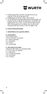 Preview for 40 page of wurth 0899 032 110 Instructions For Use Manual