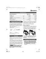 Предварительный просмотр 9 страницы wurth ASS 14-1/4 Translation Of The Original Operating Instructions