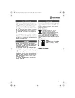 Предварительный просмотр 12 страницы wurth ASS 14-1/4 Translation Of The Original Operating Instructions