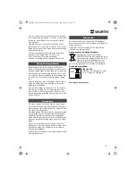 Предварительный просмотр 47 страницы wurth ASS 14-1/4 Translation Of The Original Operating Instructions