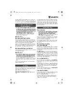 Предварительный просмотр 52 страницы wurth ASS 14-1/4 Translation Of The Original Operating Instructions