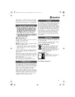 Предварительный просмотр 60 страницы wurth ASS 14-1/4 Translation Of The Original Operating Instructions