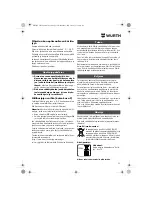 Предварительный просмотр 72 страницы wurth ASS 14-1/4 Translation Of The Original Operating Instructions