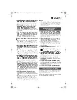 Предварительный просмотр 74 страницы wurth ASS 14-1/4 Translation Of The Original Operating Instructions