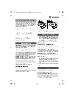 Предварительный просмотр 76 страницы wurth ASS 14-1/4 Translation Of The Original Operating Instructions