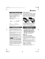 Предварительный просмотр 83 страницы wurth ASS 14-1/4 Translation Of The Original Operating Instructions