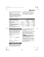 Предварительный просмотр 104 страницы wurth ASS 14-1/4 Translation Of The Original Operating Instructions