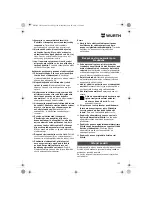 Предварительный просмотр 109 страницы wurth ASS 14-1/4 Translation Of The Original Operating Instructions