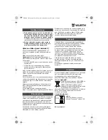 Предварительный просмотр 120 страницы wurth ASS 14-1/4 Translation Of The Original Operating Instructions