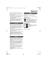 Предварительный просмотр 127 страницы wurth ASS 14-1/4 Translation Of The Original Operating Instructions