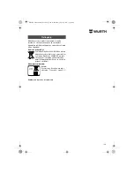 Предварительный просмотр 134 страницы wurth ASS 14-1/4 Translation Of The Original Operating Instructions