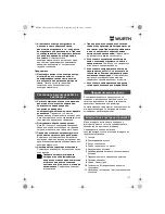 Предварительный просмотр 137 страницы wurth ASS 14-1/4 Translation Of The Original Operating Instructions