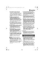 Предварительный просмотр 151 страницы wurth ASS 14-1/4 Translation Of The Original Operating Instructions