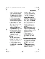 Предварительный просмотр 158 страницы wurth ASS 14-1/4 Translation Of The Original Operating Instructions