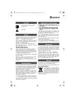 Предварительный просмотр 11 страницы wurth ASS18-1/2" HT Translation Of The Original Operating Instructions