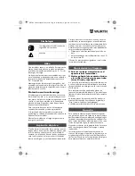 Предварительный просмотр 20 страницы wurth ASS18-1/2" HT Translation Of The Original Operating Instructions