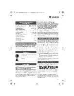 Предварительный просмотр 23 страницы wurth ASS18-1/2" HT Translation Of The Original Operating Instructions