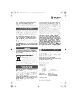 Предварительный просмотр 24 страницы wurth ASS18-1/2" HT Translation Of The Original Operating Instructions