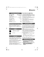 Preview for 41 page of wurth ASS18-1/2" HT Translation Of The Original Operating Instructions